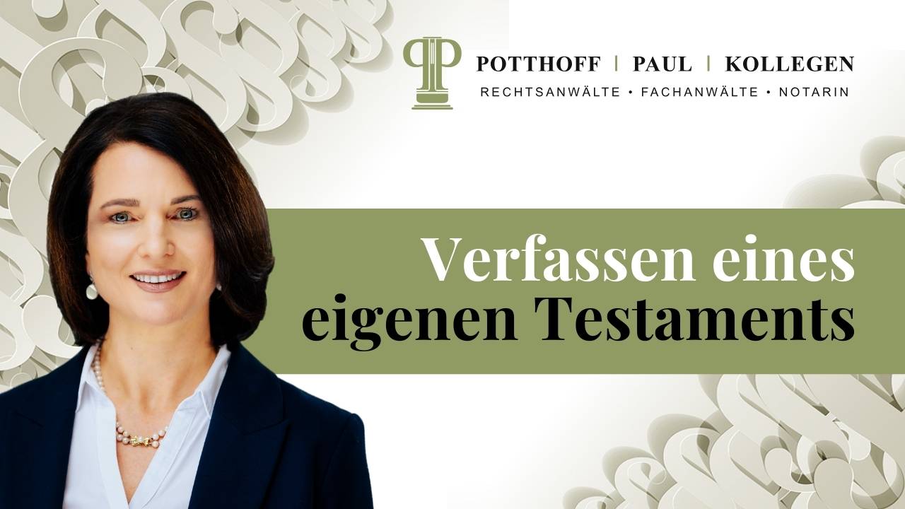 Verfassen eines eigenen Testaments