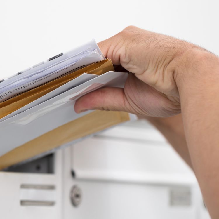 Eingang des Schreibens